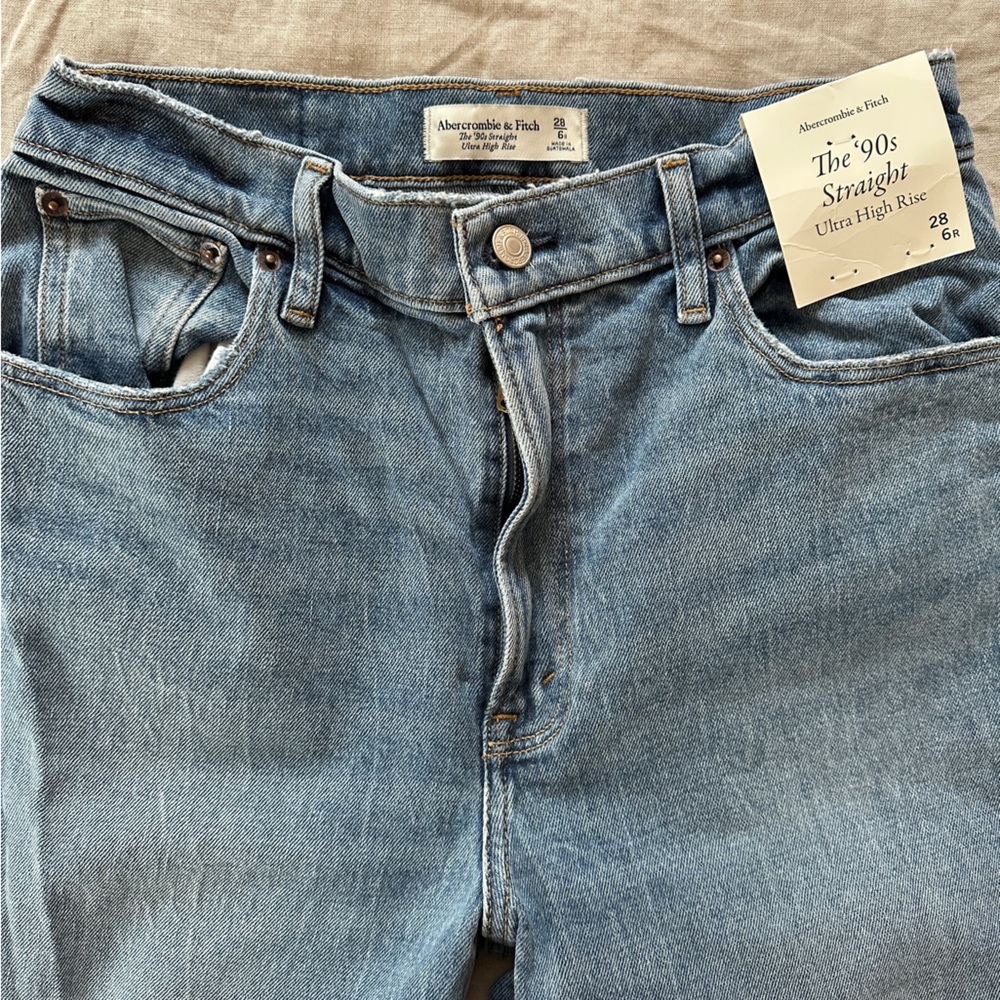 Abercrombie & Fitch Light Blue Straight Leg Jeans